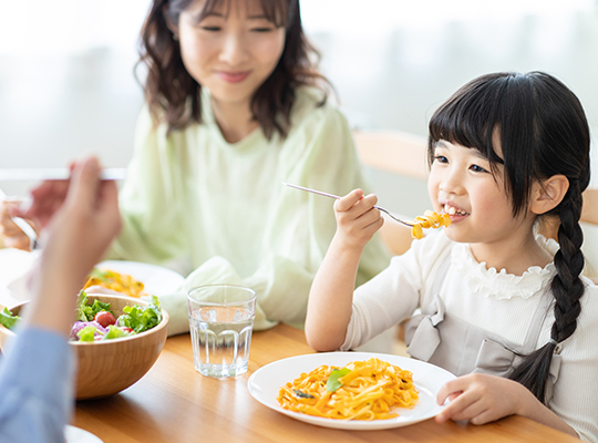 食事のときに取り外せる